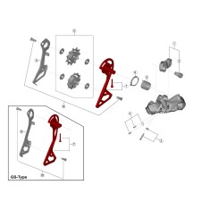 Outer Plate for Ultegra Di2 R8050 Derailleur