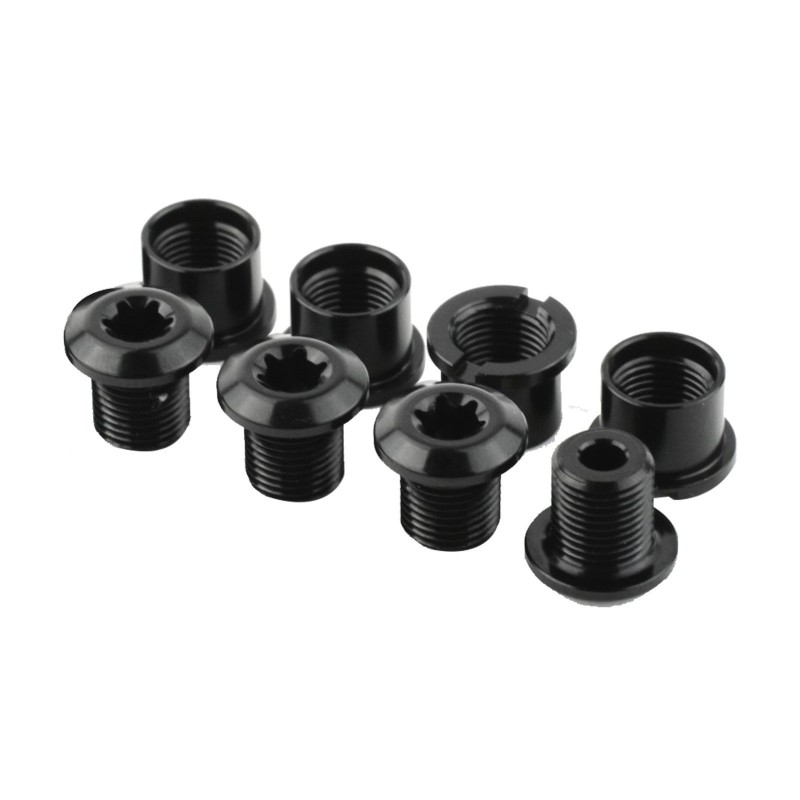 Set of 4 bolts + chainring nuts for Absolute Black MTB cranksets