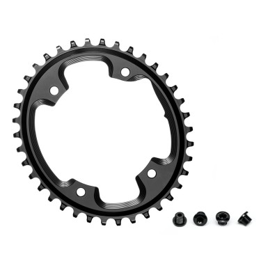 Plateau Cyclocross Oval Narrow Wide 110 mm 4 Trous Noir - Purebike  