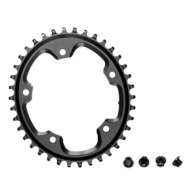 Plato Cyclocross Oval Narrow Wide 110 mm 5 agujeros Negro