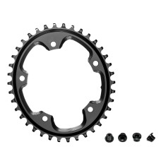 Cyclocross Oval Narrow Wide chainring 110 mm 5-bolt Black