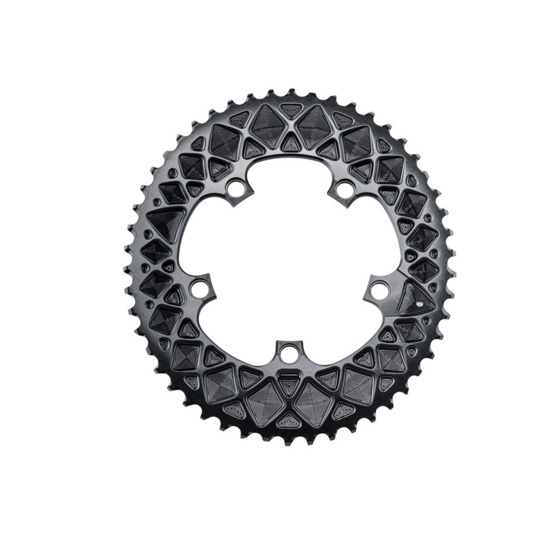Premium Oval Chainring - 5-bolt 110 mm for Sram - Black