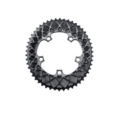 Premium Oval Chainring - 5-bolt 110 mm for Sram - Black