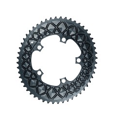 Plateau Ovale Premium - 5 trous 110 mm pour Sram - Gris