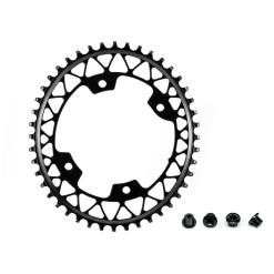 Plateau Gravel Oval Narrow Wide 110 mm 4 Trous Noir