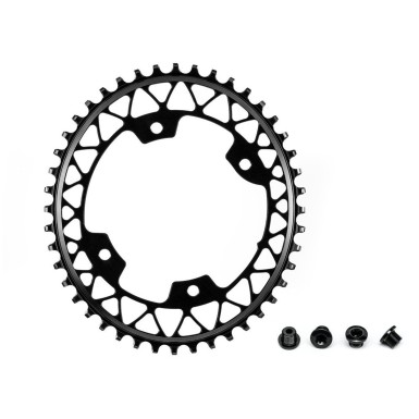 Plateau Gravel Oval Narrow Wide 110 mm 4 Trous Noir