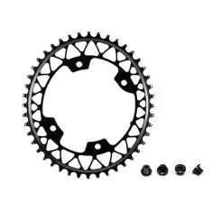 Plateau Gravel Oval Narrow Wide 110 mm 4 Trous Noir