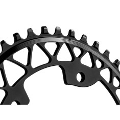Plateau Gravel Oval Narrow Wide 110 mm 4 Trous Noir