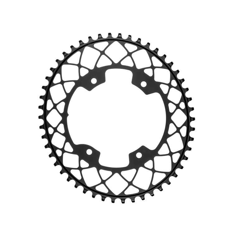 Gravel Oval Narrow Wide chainring 110 mm 4-bolt Gray