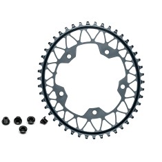 Plateau Gravel Oval Narrow Wide 110 mm 5 Trous Gris