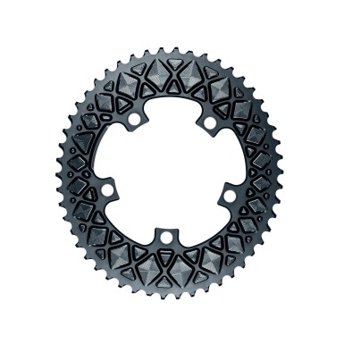 Plateau Ovale Premium - 5 trous 110 mm (non Sram) - Gris