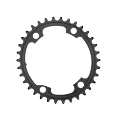 Premium Oval Chainring - 4-bolt 110 mm (asymmetric Shimano) - Black