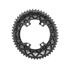 Premium Oval Chainring - 4-bolt 110 mm M9100/8000 - Black