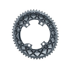 Premium Oval Chainring - 4-bolt 110 mm M9100/8000 - Gray