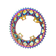 Plateau Ovale Premium - 4 trous 110 mm M9100/8000 - PVD Rainbow