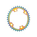 Plateau Ovale Premium - 4 trous 110 mm M9100/8000 - PVD Rainbow