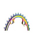 Plateau Ovale Premium - 4 trous 110 mm M9100/8000 - PVD Rainbow