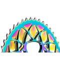 Plateau Ovale Premium - 4 trous 110 mm M9100/8000 - PVD Rainbow