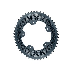 Plateau Ovale Sub Compact Premium - 5 trous 110 mm - Gris - 48 Dents