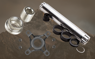 Recambios para bielas, cajas de pedalier y platos de MTB