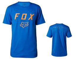 Fox Tee Shirt Tech Contended Manches Courtes Bleu 2018