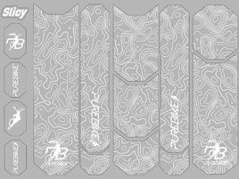 Slicy Kit de protections Sublimistick PureBike (12 patches) - Blanc