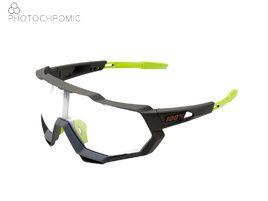 100% Lunettes Speedtrap Soft Tact Cool Grey - Photochromic