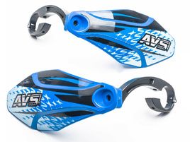 AVS Protège mains avec pattes aluminium - Bleu foncé / Noir