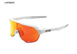 100% Lunettes S2 Soft Tact Off White - Hiper Red Mirror