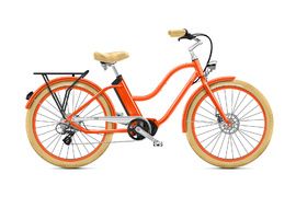 O2feel Vélo électrique iPOP City Boost 4.1 Orange Corail - Taille S (26") - iPowerFit 400 2022
