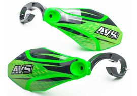 AVS Protège mains avec pattes aluminium - Vert / Noir